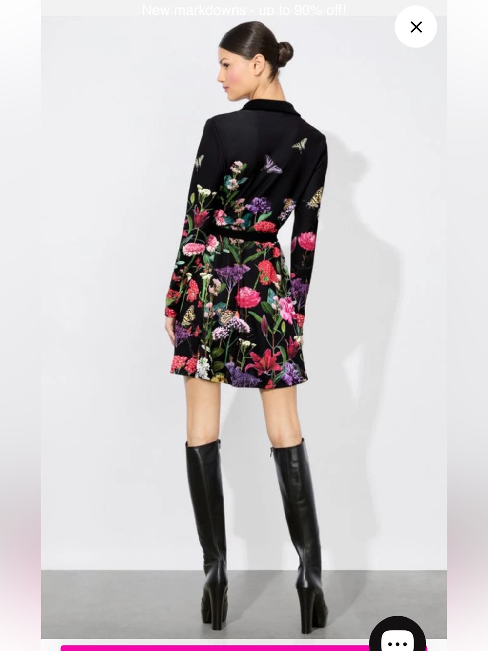 Alice + Olivia Millicent LS Flare Mini Dress NWT size 6 video - Picture 15 of 17